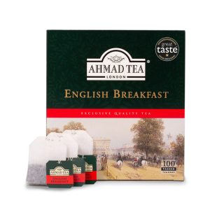 Ahmad tea 100 Tagged English Breakfast Teabags out